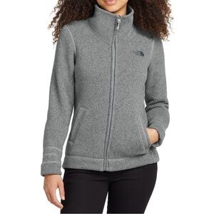 The North Face Women's Heather Gray zip up jacket